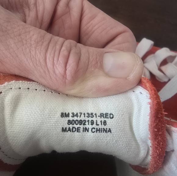 Orange Suede Leather Sneakers - Picture 6 of 6